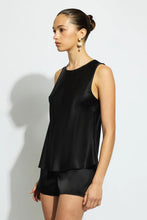 Load image into Gallery viewer, SILK SINGLET BLACK