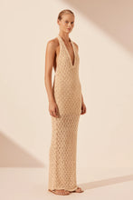 Load image into Gallery viewer, EMILIO HALTER OPEN BACK MAXI DRESS