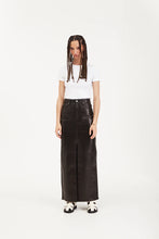 Load image into Gallery viewer, CHICAGO LEATHER MAXI SKIRT