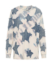 Load image into Gallery viewer, DENIM STAR TIE DYE LS TEE