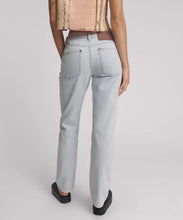 Load image into Gallery viewer, TRUCKERS MID WAIST STRAIGHT LEG DENIM JEANS