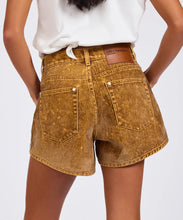 Load image into Gallery viewer, TRUCKERS FLOCKED DENIM SHORTS