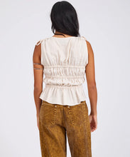 Load image into Gallery viewer, EVELYN GATHERED RUCHED TIE TOP