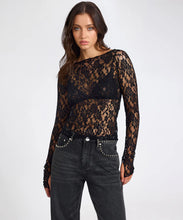 Load image into Gallery viewer, WEDNESDAY LACE LONG SLEEVE TOP
