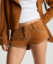 Load image into Gallery viewer, WHISKEY LACE UP SUEDE