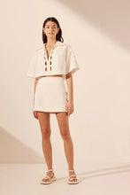 Load image into Gallery viewer, JULIETA SCALLOP CUT OUT MINI SKIRT