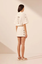 Load image into Gallery viewer, JULIETA SCALLOP CUT OUT MINI SKIRT