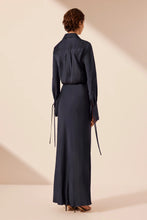 Load image into Gallery viewer, SHAE DRAPED SHIRT MAXI DRESS