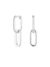 Load image into Gallery viewer, CELINE EARRINGS SILVER PAVÉ