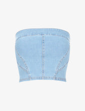 Load image into Gallery viewer, DO IT ALL DENIM TUBE TOP