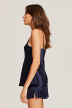 Load image into Gallery viewer, SILK CAMI MIDNIGHT