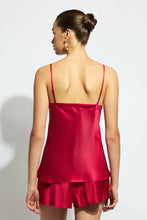 Load image into Gallery viewer, SILK CAMI RUBY