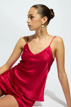 Load image into Gallery viewer, SILK CAMI RUBY