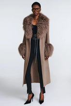 Load image into Gallery viewer, LILY WOOL/FUR TRIM COAT