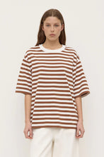 Load image into Gallery viewer, MONTE STRIPE COTTON SHORT SLEEVE TEE