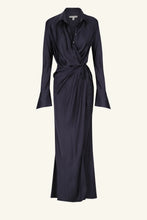 Load image into Gallery viewer, SHAE DRAPED SHIRT MAXI DRESS