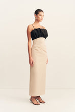 Load image into Gallery viewer, CAMPBELL BUBBLE BODICE MIDI DRESS