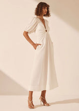 Load image into Gallery viewer, BLANC KEYHOLE MIDI DRESS