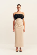 Load image into Gallery viewer, CAMPBELL BUBBLE BODICE MIDI DRESS
