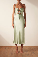 Load image into Gallery viewer, FELICITY LACE UP MIDI DRESS