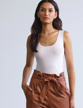 Load image into Gallery viewer, BUTTER TANK BODYSUIT WHITE