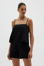Load image into Gallery viewer, NEVA LINEN CAMI BLACK