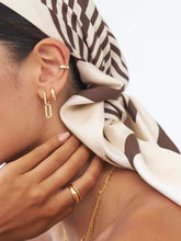 Load image into Gallery viewer, CELINE EARRINGS GOLD PAVÉ