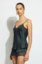 Load image into Gallery viewer, SILK LACE CAMI INK
