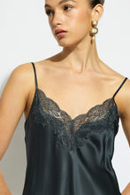 Load image into Gallery viewer, SILK LACE CAMI INK
