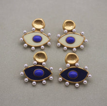 Load image into Gallery viewer, EVIL EYE ENAMEL STUD
