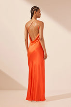 Load image into Gallery viewer, MIA CONTRAST ONE SHOULDER COWL BACK MAXI DRESS
