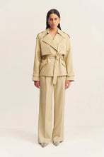 Load image into Gallery viewer, WARREN CROPPED TRENCH JACKET
