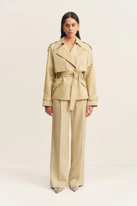 WARREN CROPPED TRENCH JACKET