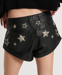 ALL STAR HAND EMBELLISHED LEATHER BANDIT