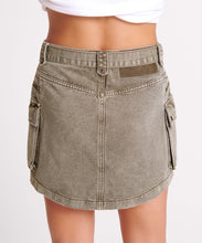 Load image into Gallery viewer, UTILITY BIKER MINI SKIRT
