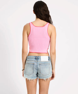 SCALLOP KNITTED VEST