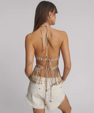 Load image into Gallery viewer, STUDDED SUEDE FRINGED STAR TOP
