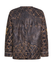 Load image into Gallery viewer, QUILTED STAR LEATHER JACKET

