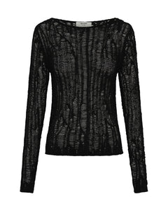 LADDERED KNIT TOP