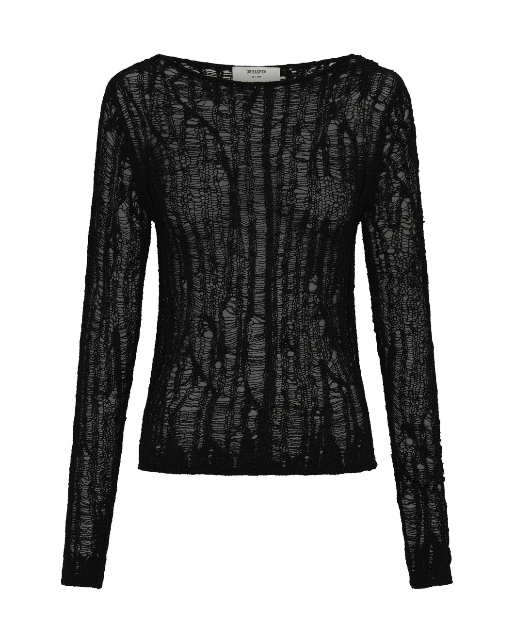 LADDERED KNIT TOP