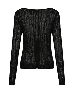LADDERED KNIT TOP