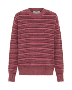 STRIPED MOHAIR KNIT