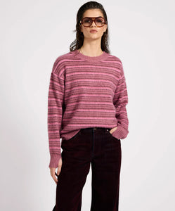STRIPED MOHAIR KNIT