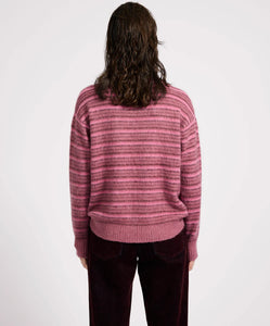 STRIPED MOHAIR KNIT
