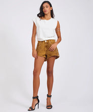 Load image into Gallery viewer, TRUCKERS FLOCKED DENIM SHORTS
