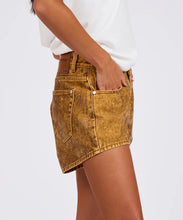 Load image into Gallery viewer, TRUCKERS FLOCKED DENIM SHORTS
