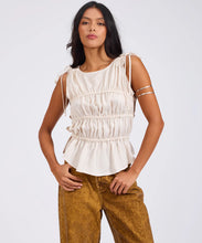 Load image into Gallery viewer, EVELYN GATHERED RUCHED TIE TOP
