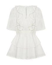 Load image into Gallery viewer, WOODSTOCK RUFFLE MINI DRESS
