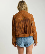 Load image into Gallery viewer, WISKEY FRINGED STUDDED JACKET
