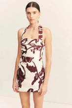 Load image into Gallery viewer, EMMETT HALTER DRAPED MINI DRESS
